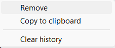 Delete item from Smart Clip