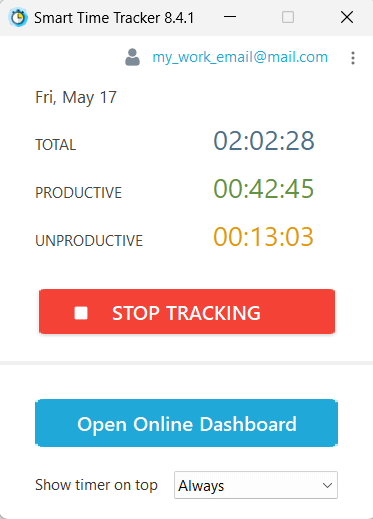 Smart Time Tracker Desktop Client